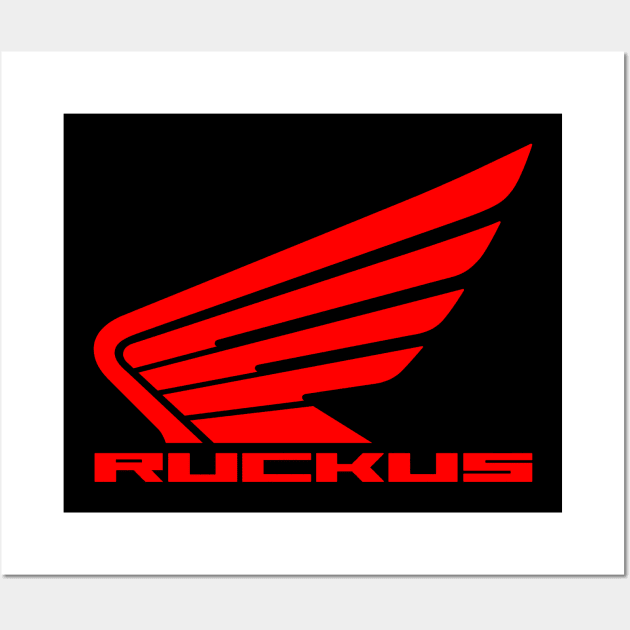 Honda Ruckus Wings (Red) Wall Art by Explore The Adventure